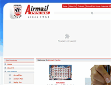 Tablet Screenshot of airmailpenco.com